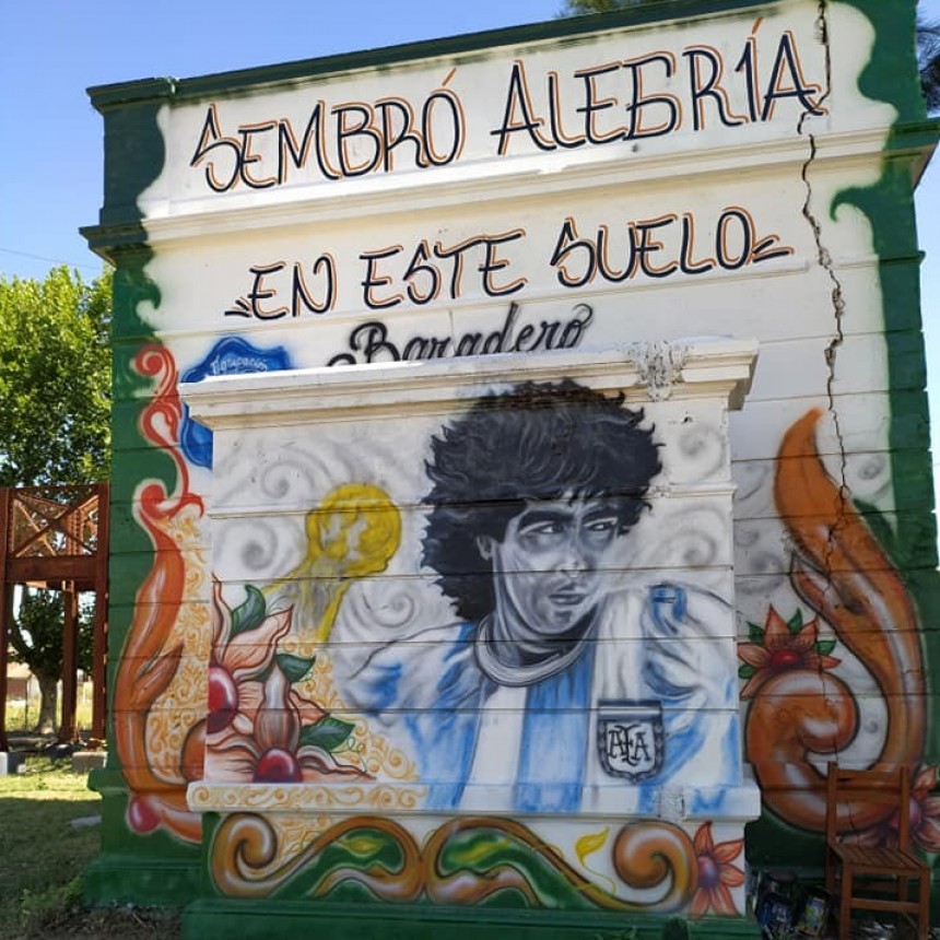 Baradero le rindió homenaje a Diego Armando Maradona 