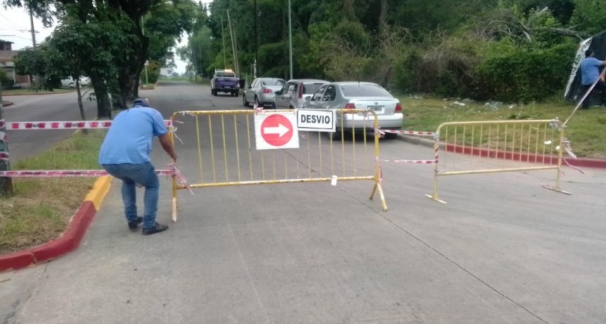 Cortan el tránsito en la avenida Perón 