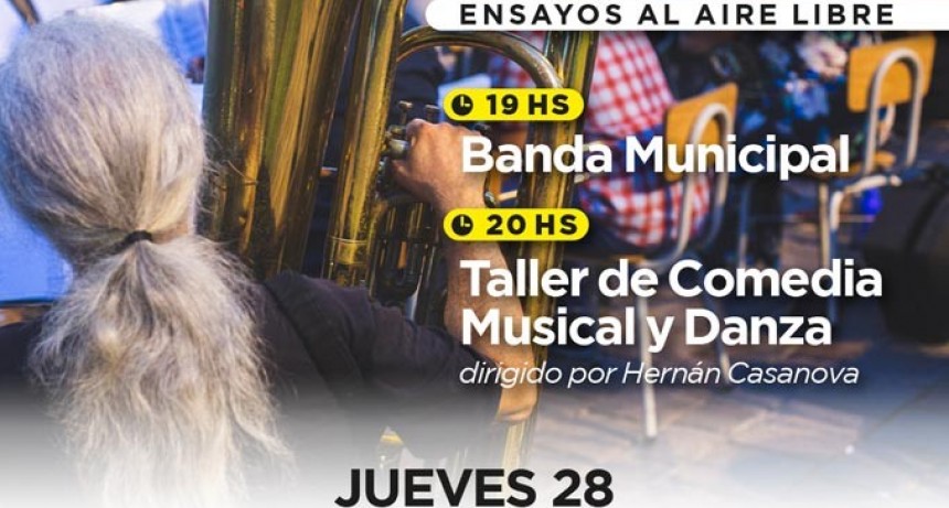 Este jueves habrá un nuevo ensayo abierto de la Banda Municipal 