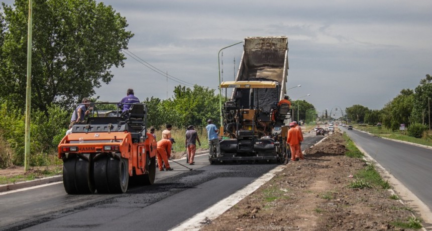 Nuevos trabajos en la obra de ampliación de la avenida Rivadavia