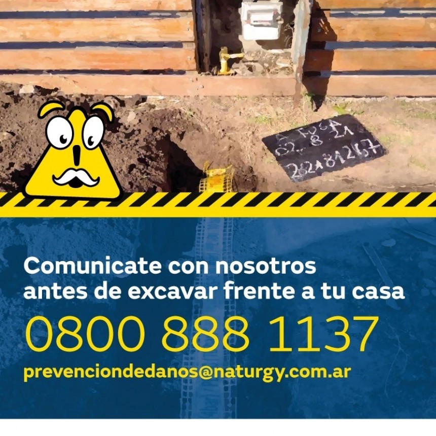Naturgy lanza la edición 2022 de la campaña de seguridad ; Llame antes de excavar