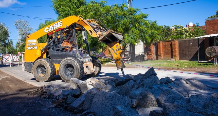 El Municipio comenzó la reconstrucción del ingreso a Otamendi