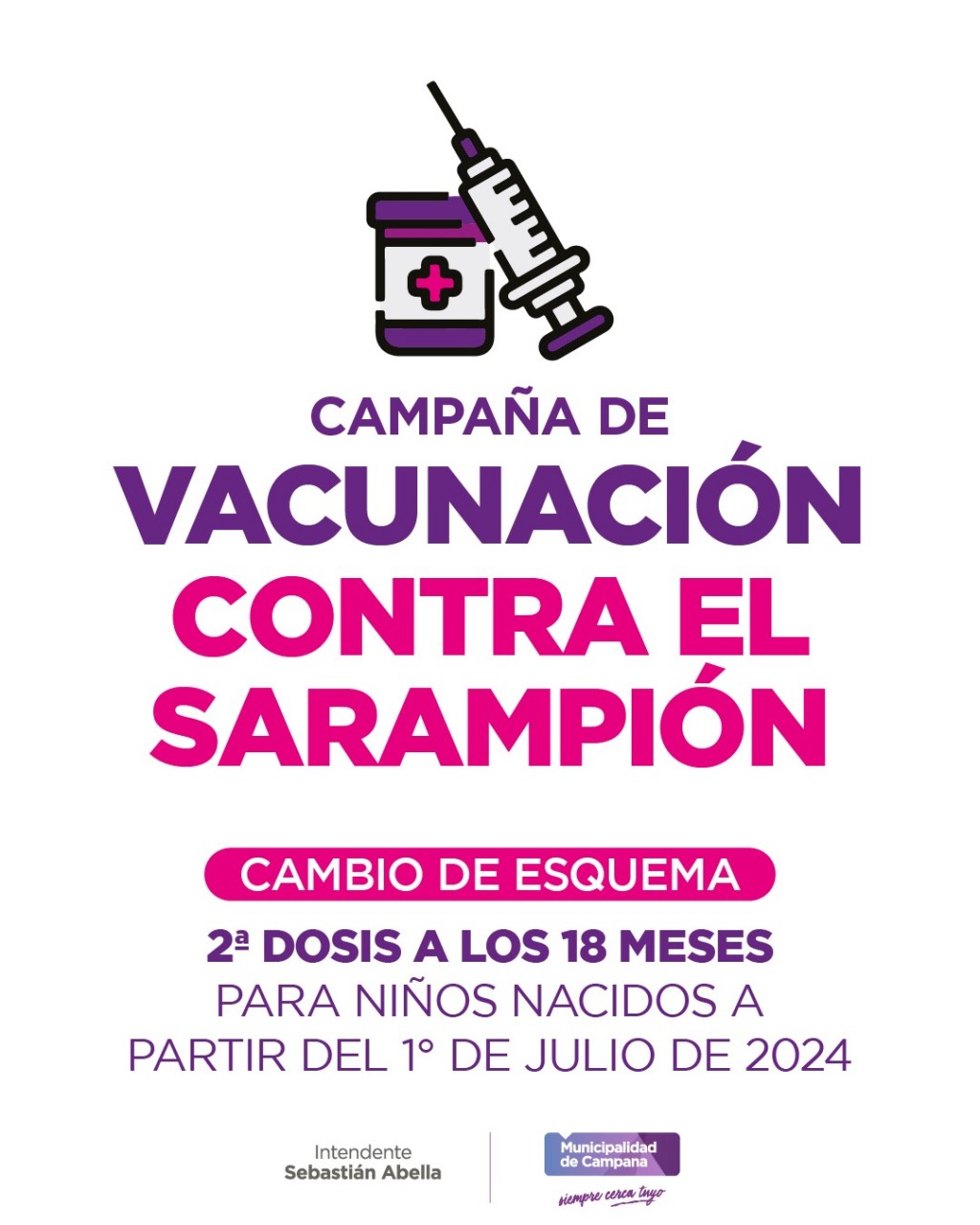 Sarampión: cambió el esquema de la vacuna Triple Viral   