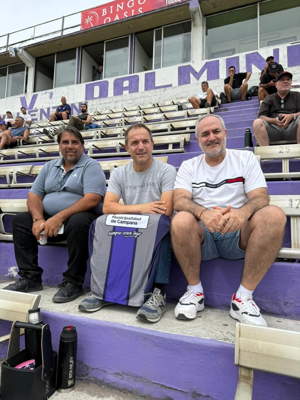 Abella fue reconocido por Villa Dálmine en agradecimiento a su constante colaboración