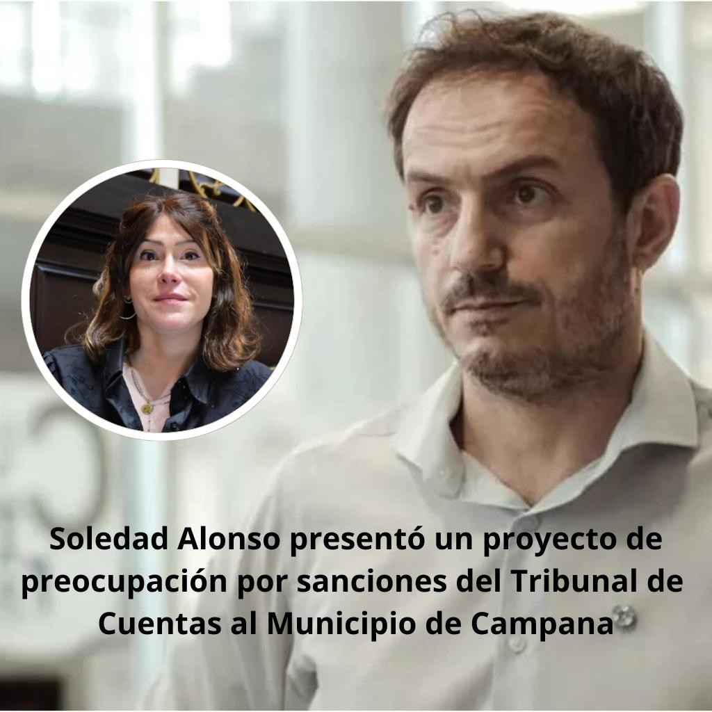 Soledad Alonso presentó un proyecto de preocupación por sanciones del Tribunal de Cuentas al Municipio de Campana