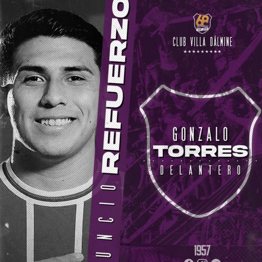 Villa Dálmine sumó un nuevo delantero