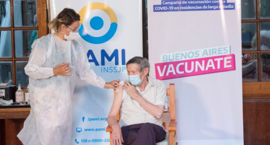 COVID 19: PAMI INICIÓ LA CAMPAÑA DE VACUNACIÓN EN LAS RESIDENCIAS DE LARGA ESTADÍA BONAERENSES