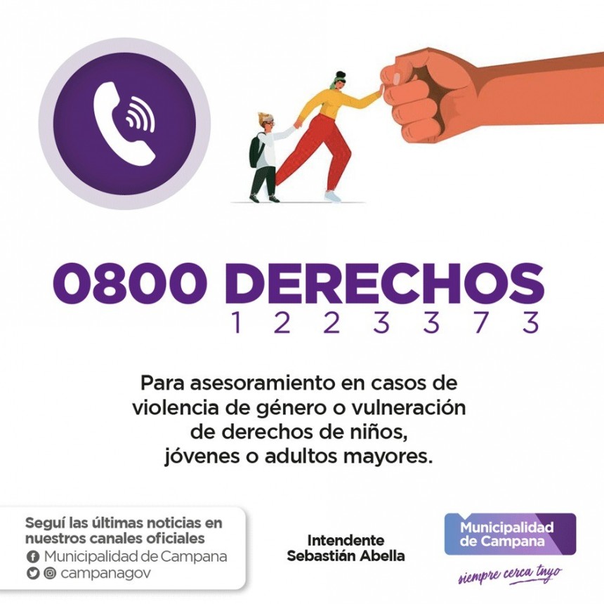 La ciudad cuenta con una línea de escucha y contención ante casos de vulnerabilidad de derechos y violencias de género