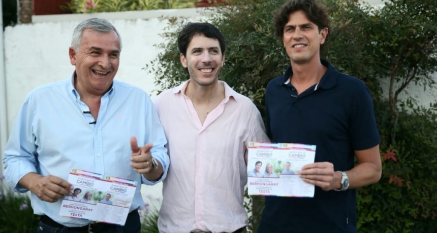 Morales y Lousteau viajaron a Santa Rosa para apoyar al precandidato a gobernador de La Pampa Martín Berhongaray
