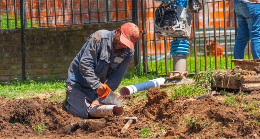 Las Campanas: cada vez más familias conectadas a la red cloacal 