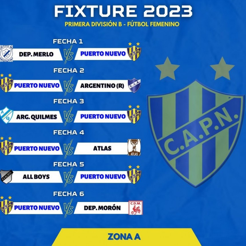 Puerto Nuevo conoce los rivales de la temporada