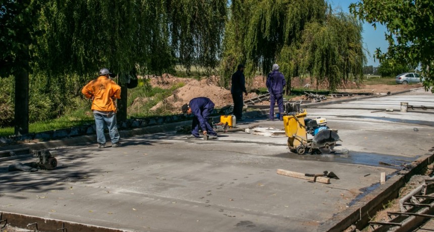 Avanza el plan de pavimentación en el barrio Héroes de Malvinas
