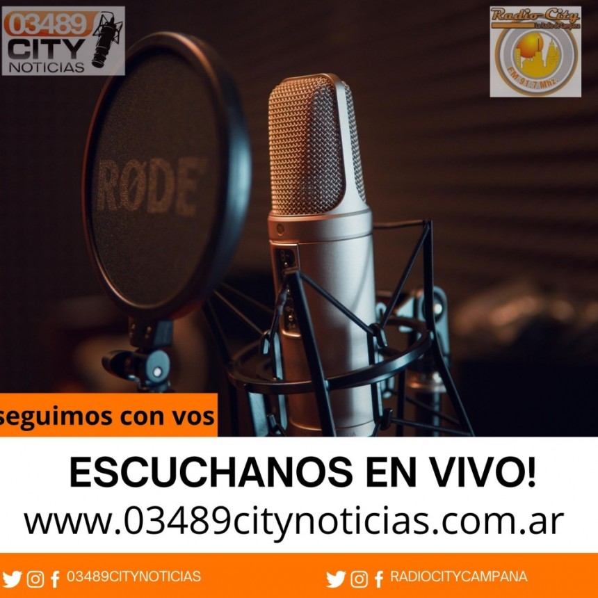 RADIO CITY CAMPANA FM 91.7 Mhz CUMPLE HOY 32 AÑOS EN EL AIRE