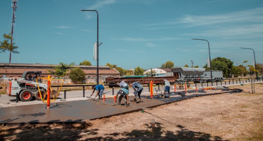 Con el hormigonado de los sectores de postas aeróbicas, sigue la puesta en valor de la nueva Costanera