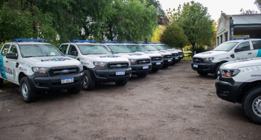 El Municipio recibió 10 nuevos móviles policiales para reforzar la seguridad en la ciudad
