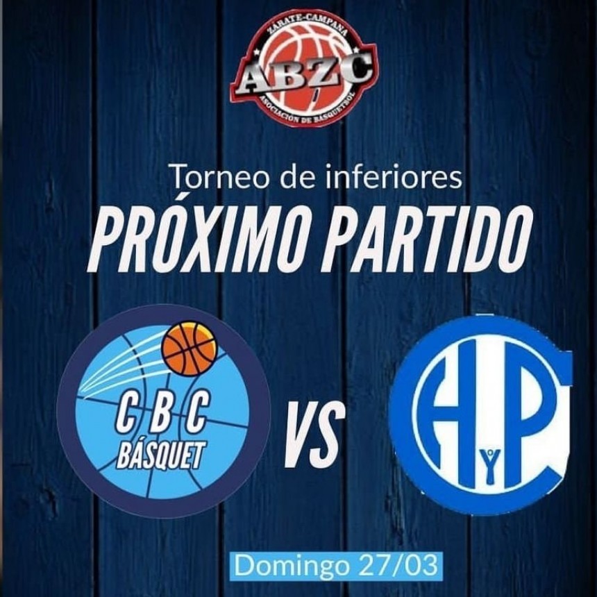 El C.B.C juega este domingo como local en formativas
