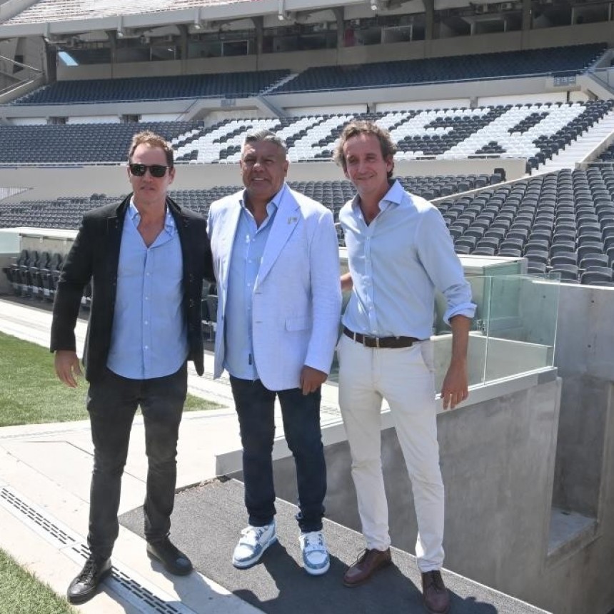 Los presidentes de River y de AFA compartieron el recorrido donde los campeones del mundo jugarán en el Monumental