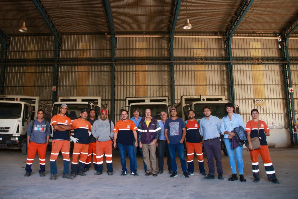 El Intendente reconoció el trabajo de los recolectores de residuos durante la cuarentena