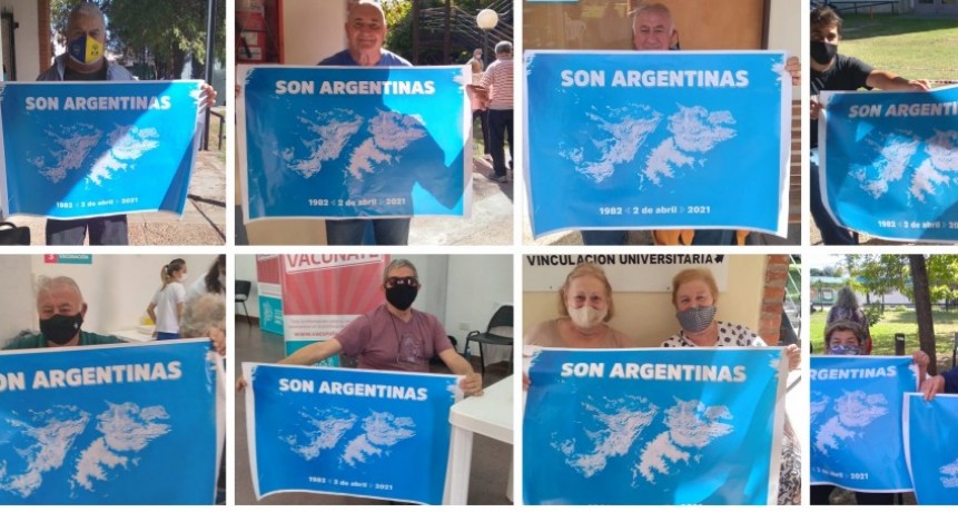 Los centros de vacunación se suman al homenaje  a los Veteranos y Caídos en Malvinas