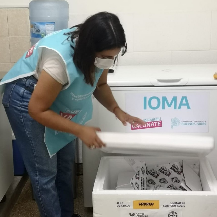 Llegaron hoy a la ciudad otras 3600 vacunas