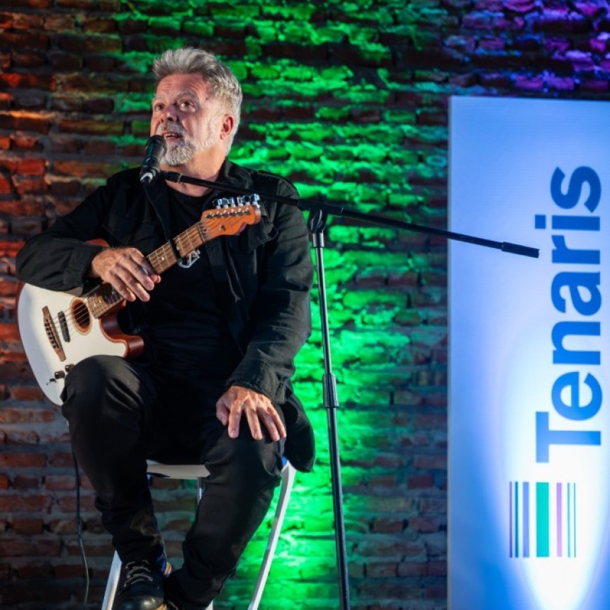 Noche de m&uacute;sica y an&eacute;cdotas en Tenaris junto a Juanchi Baleir&oacute;n