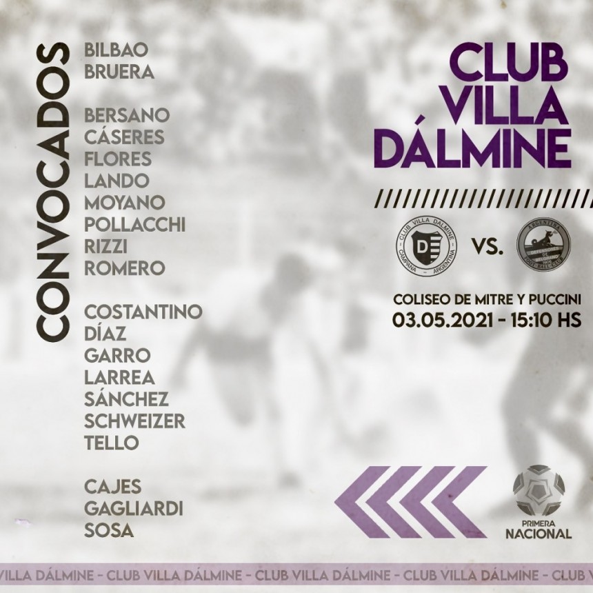 VILLA DALMINE CON NUEVO ENTRENADOR RECIBE A DEFENSORES DE BELGRANO 