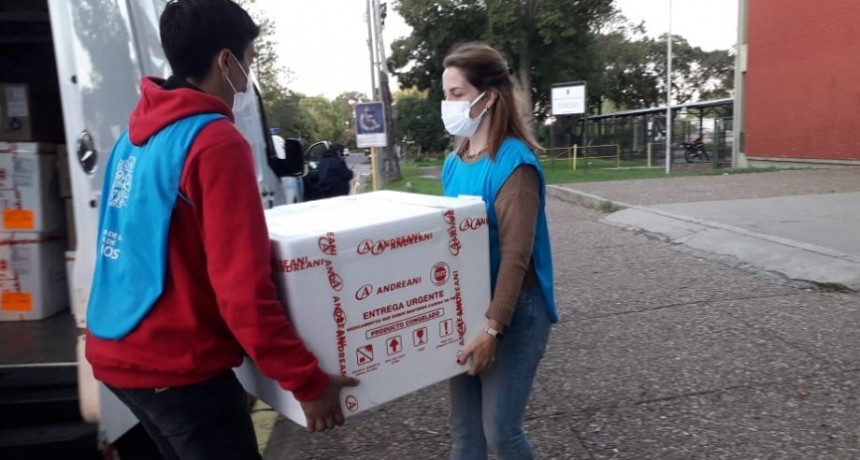 Llegaron más vacunas y avanza la campana de inmunización