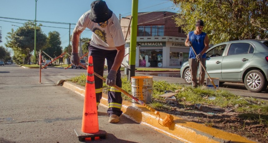El Municipio completó trabajos de demarcación vial en las principales avenidas de la ciudad   