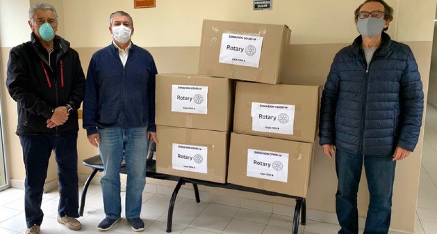 ROTARY CLUB CAMPANA   DONACION DE MATERIAL DE PROTECCION PARA PERSONAL SANITARIO
