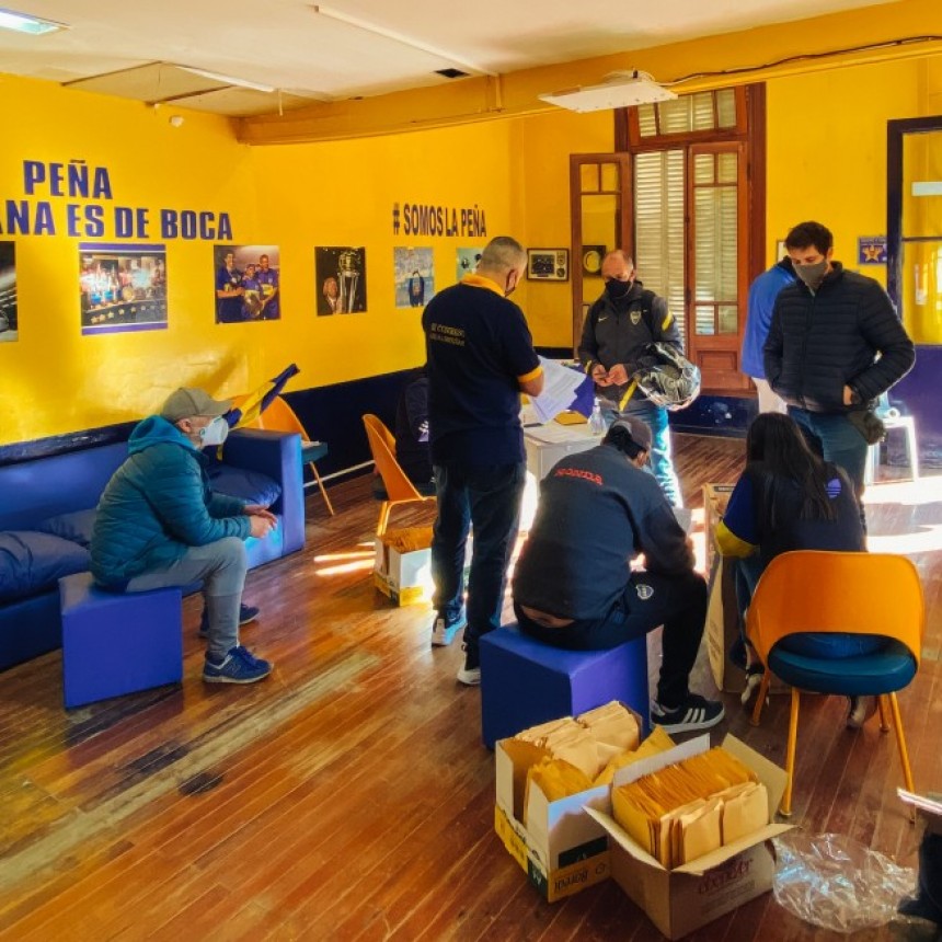 Histórico: La peña Campana es de Boca donará sangre en su sede