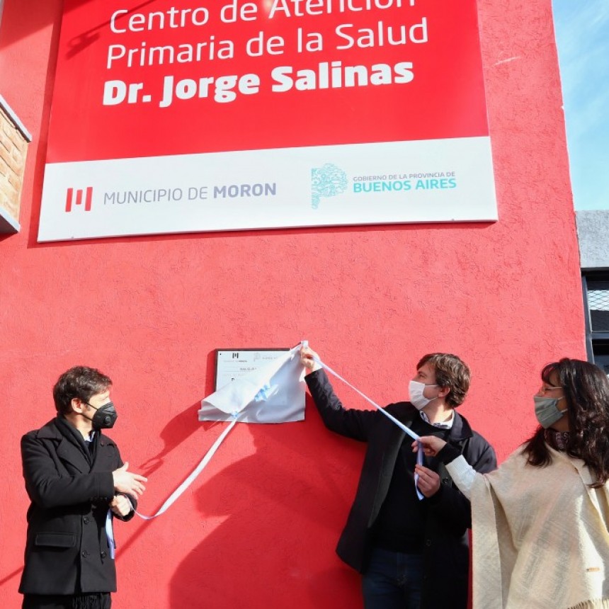Kicillof participó de la inauguración del CAPS Dr. Jorge Salinas de Castelar Norte