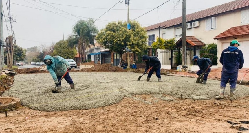 Barrio Santa Florentina: se completa el arreglo de las bocacalles para evitar la acumulación de agua 