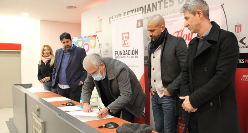 Hemoterapia y Cucaiba Estudiantes de La Plata acordó ser el primer 