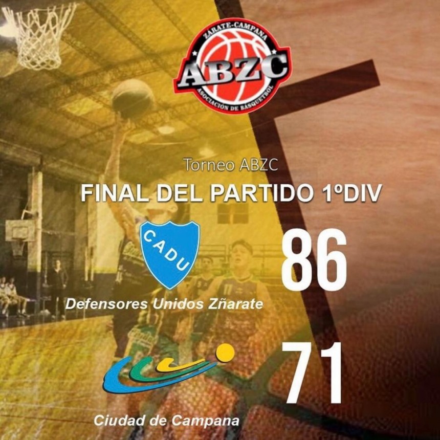 Defensores Unidos derrotó a Ciudad de Campana 86-71
