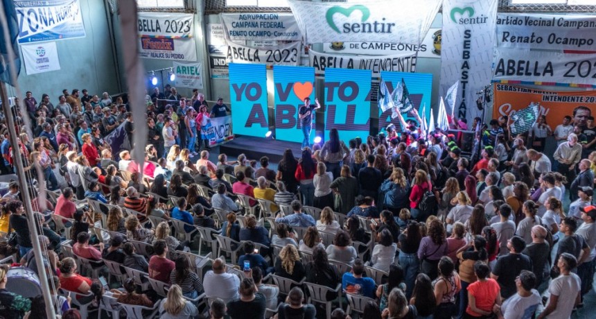 Ante una multitud, Abella pidió a su militancia trabajar por “4 años más de transformaciones”