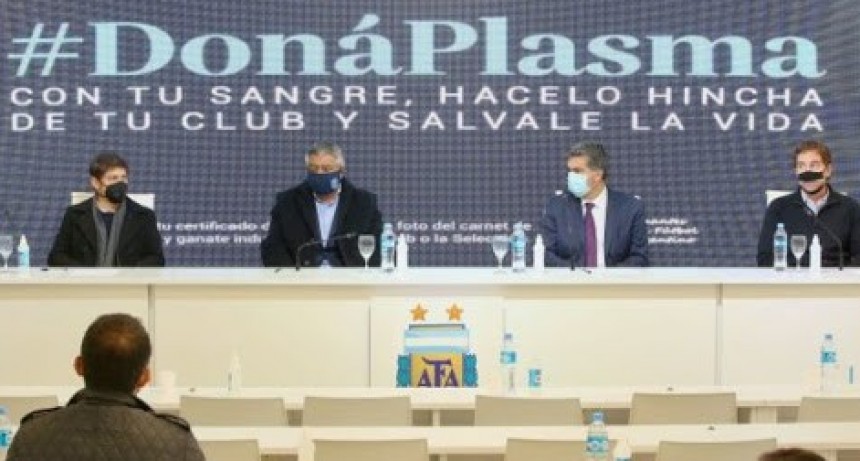 Gobernadores y la AFA firman un convenio para fomentar la donación de plasma