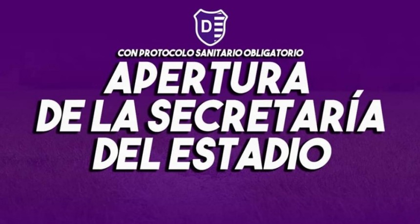 La Secretaría del Club Villa Dálmine vuelve a brindar atención al socio