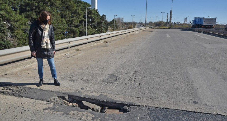 Abella y concejales de Juntos por el Cambio gestionaron la reparación de la Ruta 6