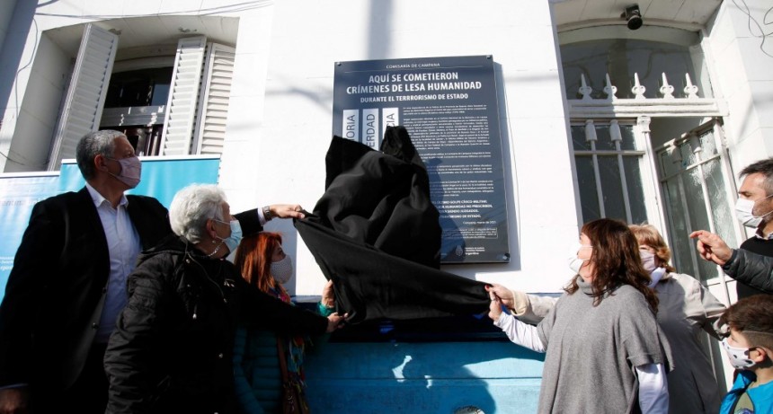 En una jornada histórica, señalizaron la Comisaría de Campana como Sitio de la Memoria