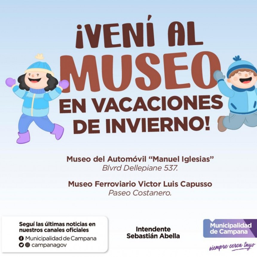 En la segunda semana de vacaciones, los museos municipales continuarán abiertos 