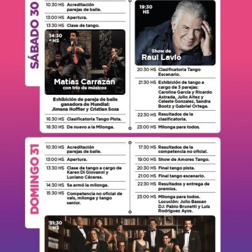 Campana recibe por primera vez al Preliminar del Mundial de Tango