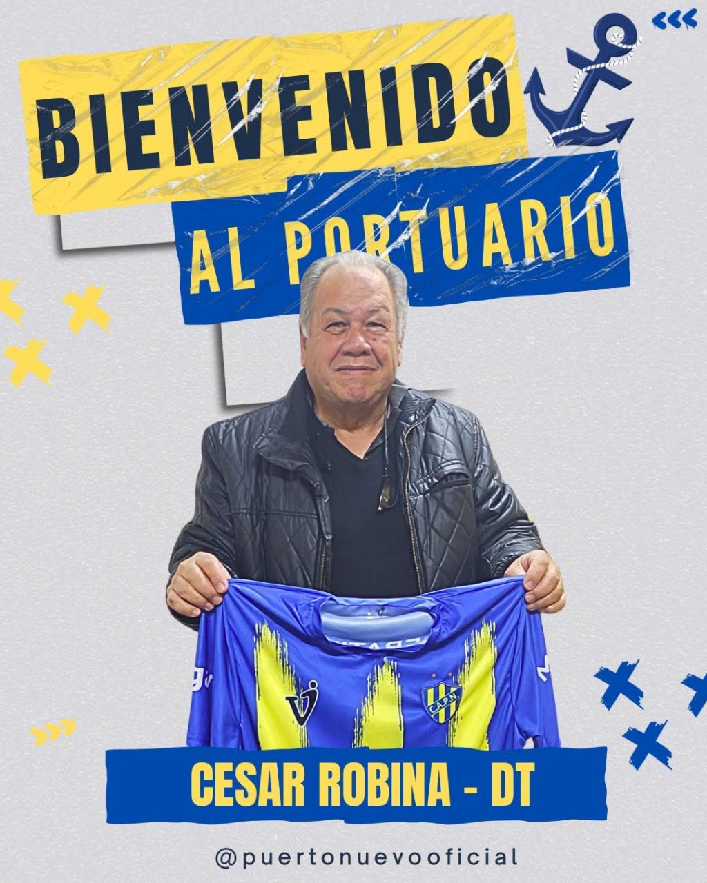 César Robina nuevo DT de Puerto Nuevo