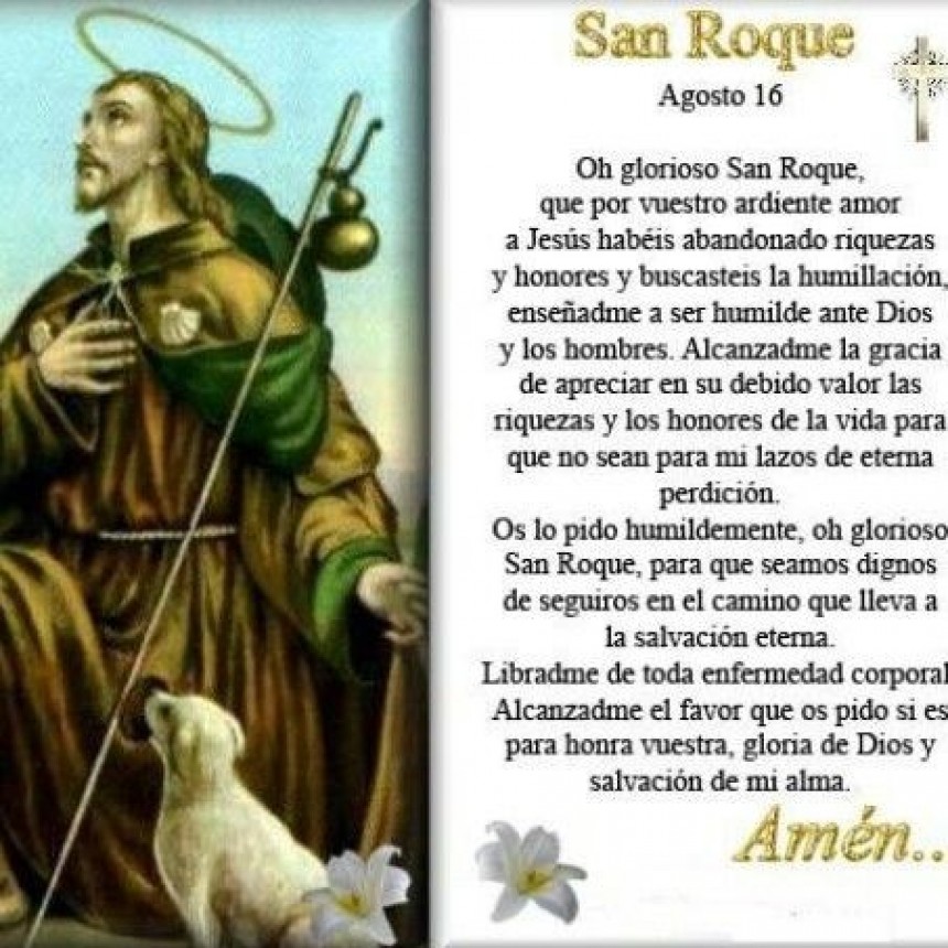 Por qué se recuerda el día de San Roque