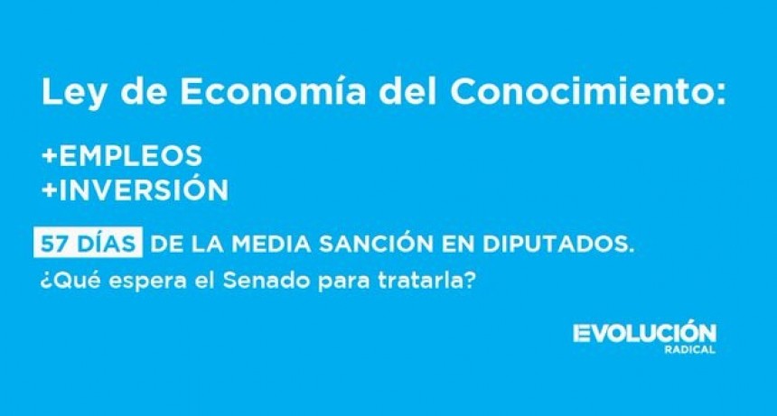 Desde EVOLUCIÓN CAMPANA, DEPPELER pide tratar YA la Ley de ECONOMÍA DEL CONOCIMIENTO
