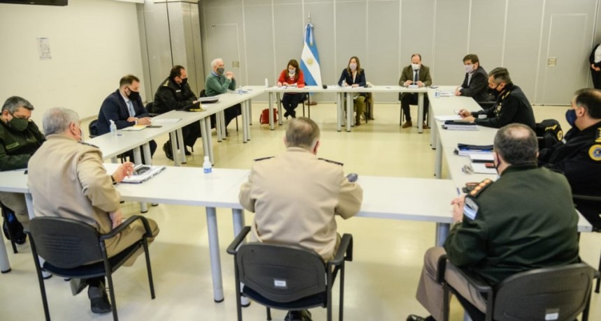 Los jefes de las Fuerzas Federales analizaron los delitos con las autoridades del Ministerio de Seguridad de la Nación