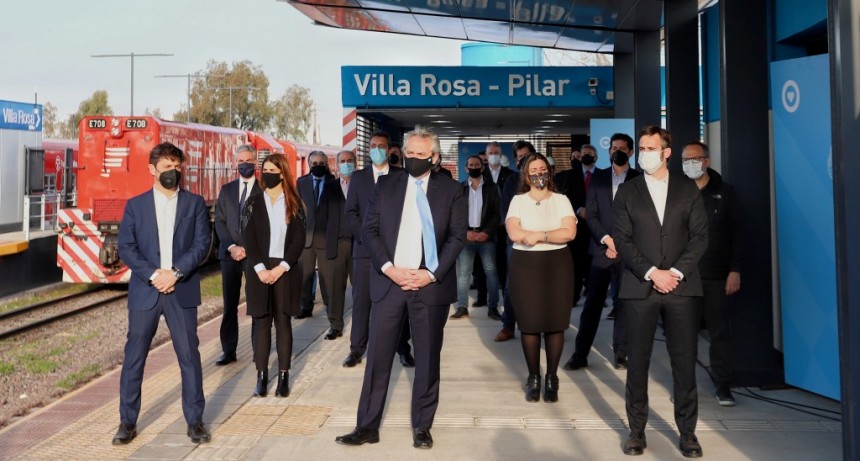 Kicillof participó de la inauguración de obras ferroviarias en Pilar