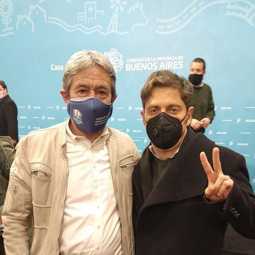 PEDRO MILLA REUNIDO CON AXEL KICILLOF JUNTO A OTROS GREMIOS