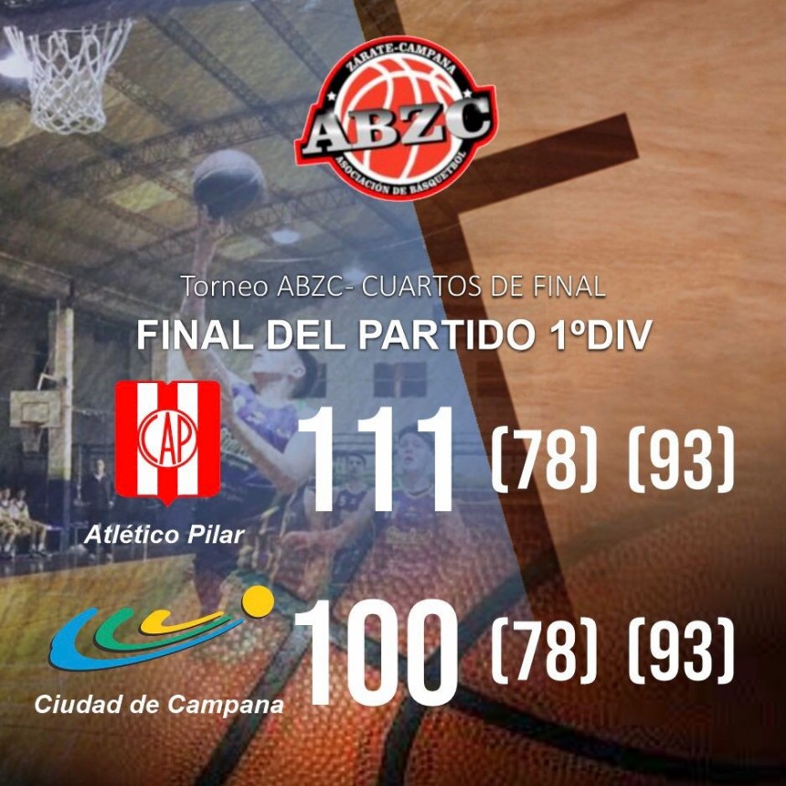 Ciudad de Campana perdió en Pilar y quedó eliminado