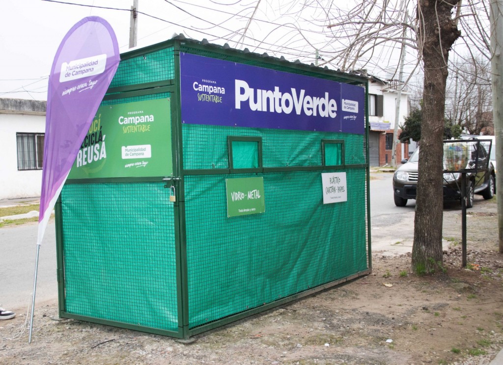 El Municipio sumó un nuevo Punto Verde en Dallera para seguir promoviendo el reciclaje