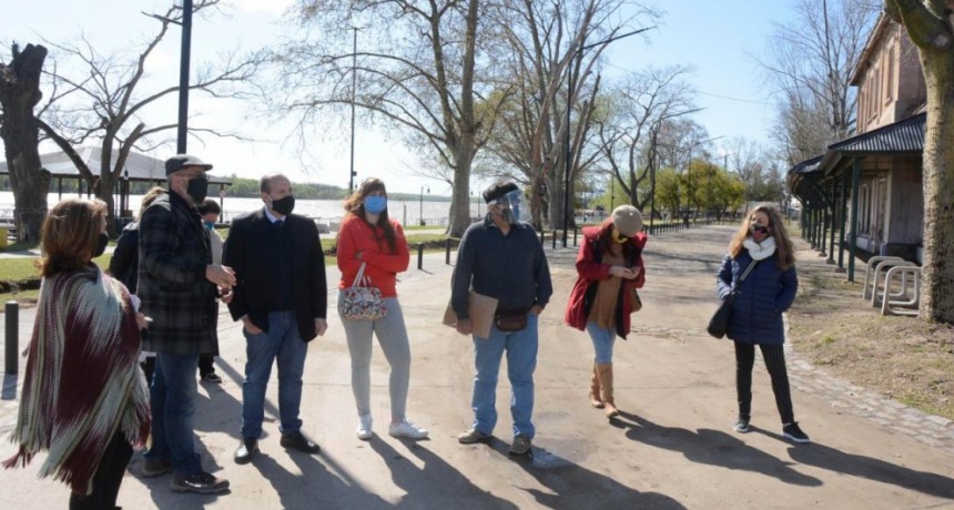 Integrantes de la mesa de desarrollo turístico recorrieron la Costanera